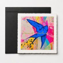 Load image into Gallery viewer, 'Happiness in Solitude' Limited Edition Piped Velvet Pillow