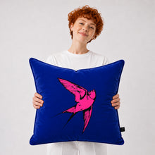 Load image into Gallery viewer, 'Landscape in Blue' Limited Edition Velvet Pillow