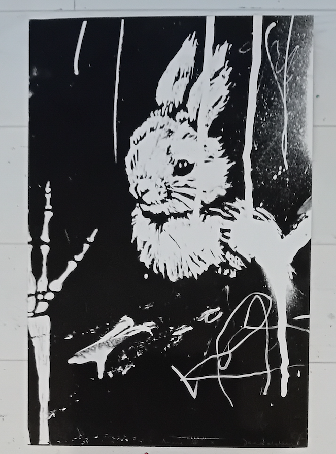 Monochrome Death Bunny