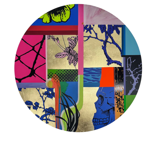 Fragmented Landscape (Tondo ) A.P