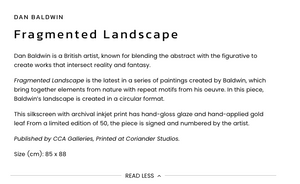 Fragmented Landscape (Tondo ) A.P