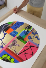 Load image into Gallery viewer, Fragmented Landscape (Tondo ) A.P
